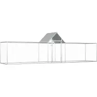 vidaXL Hühnerstall 5x1x1,5 m Verzinkter Stahl