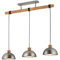 TRIO Leuchten Pendelleuchte Delhi nickel antik