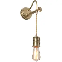 Elstead Lighting Douille Zeitgenössische Wandleuchte Messing antik 1 Licht E27