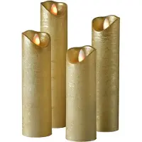 Sompex Bloklys LED - 4 stk Guld - H15-22,5 cm