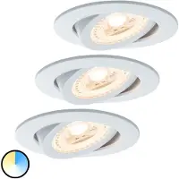 Paulmann 500.64, Einbaustrahler, 3 Glühbirne(n), LED, 180 lm, 230 V, Weiß