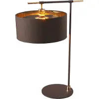Elstead Lighting Zeitgenössische Schreibtischlampe Balance Poliertes Messing Stahl 1 Licht E27