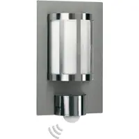 Albert 696141 Wandleuchte Typ Nr. 6141 - Edelstahl, mit BWM, für 1 x Lampe, E27