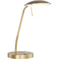 Mexlite Tischleuchte Eloi 1-flammig Bronze Matt 40x17cm