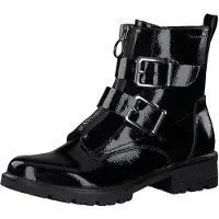 Tamaris Damen Stiefeletten Combat Boots 1-25414-25, Größe:37 EU, Farbe:Schwarz