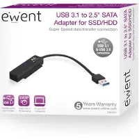 Eminent Adapter EW7017 USB 3.1 für HDD/SSD 2,5" SATA Schwarz