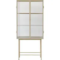 Ferm Living Haze Showcase Geripptes Glas Kaschmir