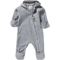 Sterntaler Fleecejacke Overall Silber Melange Gr. 74