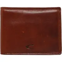 Camel active Scheintasche Geldbörse Herrenbörse querformat, Leder mittelbraun cognac como