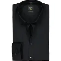 Olymp No. 6 Businesshemd "No. Six, super slim, Urban Kent mit extra langem Arm", Damen, Gr. 42, Normaler Arm, schwarz, 97% Baumwolle, 3% Elastolefin, Hemden Businesshemd