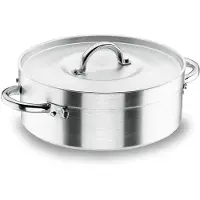Lacor 20045 Bratentopf mit Deckel 45 cm