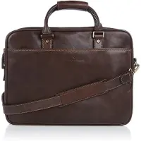 Castelijn & beerens Laptoptasche Verona Reißverschluss Mocca 15,6
