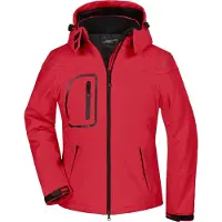 James & nicholson Damen 3-Lagen Winter Softshell Jacke Softshell-Jacke JN1001 red M
