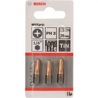 Bosch BITS PH3 MAXGRIP L:25MM 3 STK