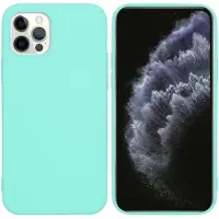 IMoshion Apple iPhone 12 (Pro) Hülle - Silikon - - Backcover/Soft Case - Mintgrün