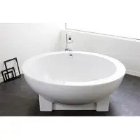 Hoesch Dreamscape Freistehende Rundbadewanne 1800 mm mit Außenverkleidung weiß - 6130.010010