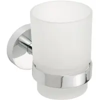 Sapho Omega Zahnbürstenhalter 95 x 110 x 55 mm Chrom/Glas