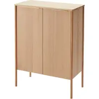 Skagerak Fritz Hansen - Jut High Cabinet, Eiche geölt / Messing