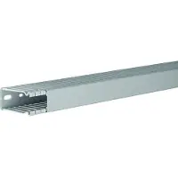 Hager Verdrahtungskanal aus PVC BA6 60x25 mm steingrau, Kabelkanal, Grau, PVC, V0, 31 mm, 2000 mm