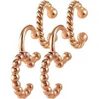 Elli Ohrringe Earcuff 3Er Set Kugel Geo Minimal 925 Silber Elli Rosegold