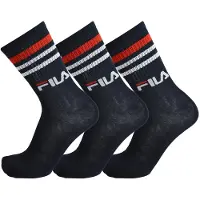 FILA Socken , Herren, Gr. 43-46, blau (navy), Baumwollmischung, elastisch, Socken Socken, breites Rippenbündchen, Logoschriftzug, Cotton-Mix