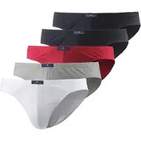 Tom Tailor Minislip "Colorado" Packung, 5er Pack, weich, bequem, eng, atmungsaktiv, breiter Bund, mit Logo