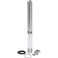 DAB S4 3/13 M KIT Brunnenpumpe - 4.200 L/Std. - 1200W - Förderhöhe 72 m - Rostfreier Stahl - Tiefbrunnenpumpe - Tiefwasserpumpe