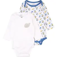 Playshoes 2er-Set: Bodys in Beige/ Weiß - 62