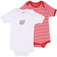 Playshoes Schnizler Body 1/4-Arm 2er Pack Wal in Rot/weiß | Gr.: 74/80