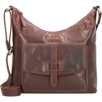 Spikes & Sparrow Leder Umhängetasche Bronco Crossover Dark Brown dunkelbraun