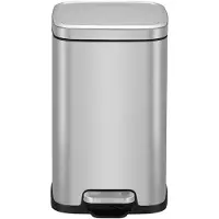 EKO - Stella Treteimer 12 Liter - Stainless steel - Matt Edelstahl