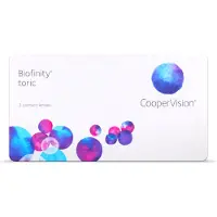 Biofinity Toric (3er Packung) Monatslinsen (-2 dpt, Zyl. -1.25, Achse 70 & BC 8.7) für trockenere Augen