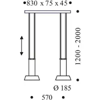 OLIGO Glance LED-Pendelleuchte 2-flammig-Kaschmir-mit LED (2700K)