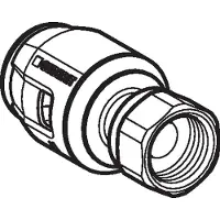 Geberit PushFit Übergangsstück mit Überwurfmutter 25 mm x 3/4 Zoll IG 652.582.00.1