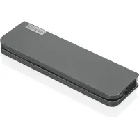 Lenovo USB-C Mini Dock, Kabelgebunden, USB 3.2 Gen 1 (3.1 Gen 1) Type-C, 3,5 mm, 10,100,1000 Mbit/s, Grau, CB, BSMI, SII, CU, Ukraine, Kvalitet, LOA, NOM, cULus, FCC, ICES, CE, RCM, VCCI, KCC, EAC