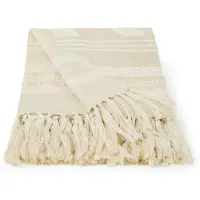 Malagoon Wirfdecken Craft offwhite throw (NEW) herren