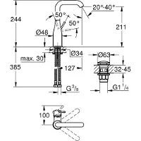 GROHE 23799001, Waschbecken