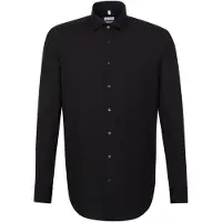 Seidensticker Hemd - Regular fit - in Schwarz - 42