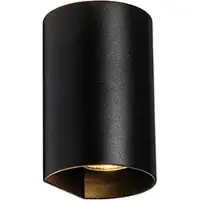 QAZQA Design Wandleuchte Schwarz Rund GU10 50mm - Sabbir