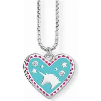 Thomas Sabo Kette und Anhänger Herz mit Einhorn SCKE150209