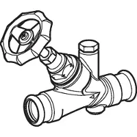 Geberit 94888 Mapress Schrägsitz-Absperrventil d54