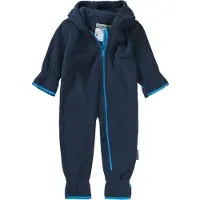 Playshoes Fleece-Overall farblich abgesetzt in Marine | Gr.: 80