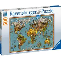 Ravensburger Antike Schmetterling-Weltkarte 15043