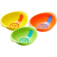 Munchkin Weiß Hot Schüsseln Schüssel mit Thermosensor 6 Monate+ 3 Stück