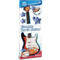 Bontempi Electronic Rock Guitar with connection to music devices, Spielzeug-Musikinstrument, Gitarre, 5 Jahr(e), AA, 656 g, Braun