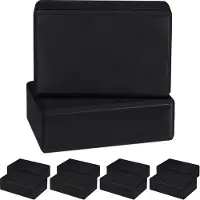 Relaxdays 10 x Yogablock schwarz Weiß,Schwarz