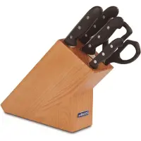 Arcos Set mit 4 Messern und Scheren Maitre 152100 Edelstahl Nitrum und mango Polypropylen 5 Stück Geschenkbox aus Kiefernholz