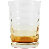 Nordal Jogglas transparent / bernsteinfarben - 6er-Set