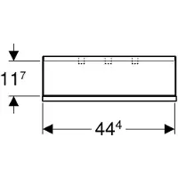 Geberit Smyle Square Wandablage, 500362, 45x14,8x14,3 cm