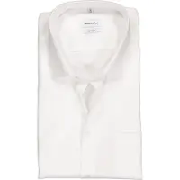 Seidensticker Businesshemd "Schwarze Rose", Herren, Gr. XL (44), normale Ärmellängen, weiß, 100% Baumwolle, unifarben, comfort fit, gerader Abschluss, Hemden Businesshemd, Comfort 1/2 Kentkragen Uni